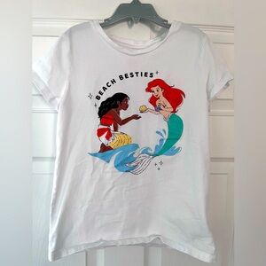 Disney tee girls size 12 XL Ariel and Moana